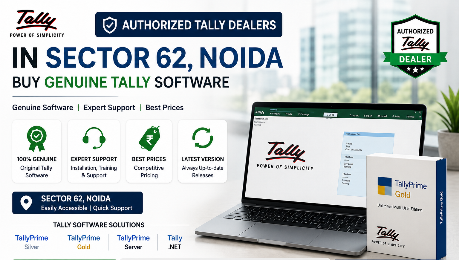 Blogs authorized tally dealers in sector 62, noida