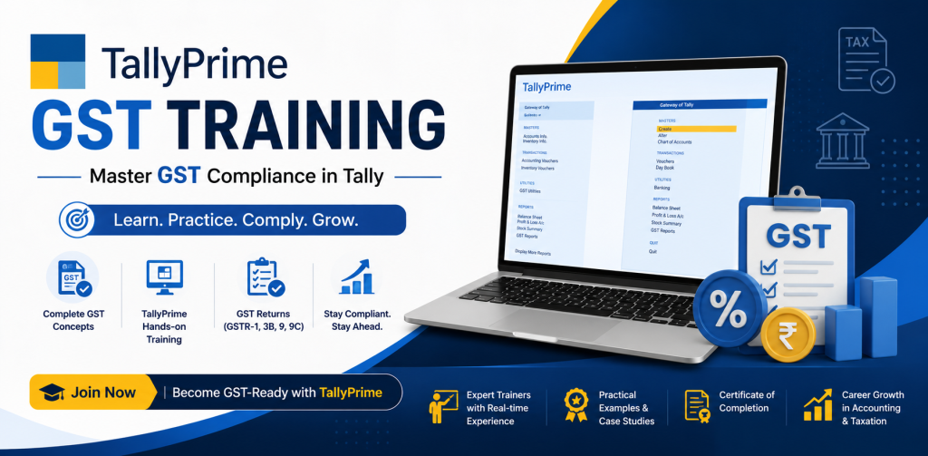 TallyPrime GST Training - Master GST Compliance in Tally