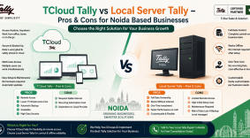 Cloud Tally vs Local Server Tally – Pros & Cons for Noida Based Businesses