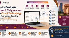 multi business branch tally access via cloud technology for organizations operating across