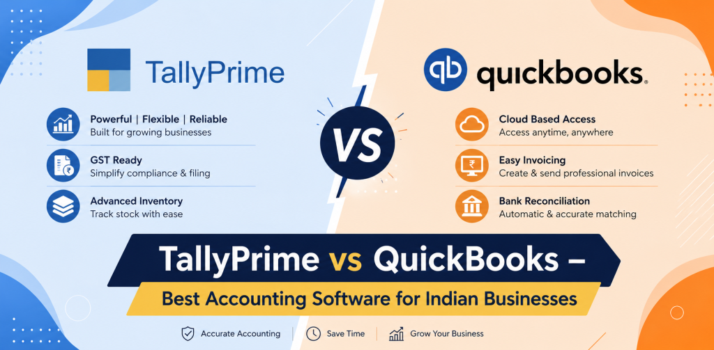 TallyPrime vs QuickBooks – Best Accounting Software for Indian Businesses