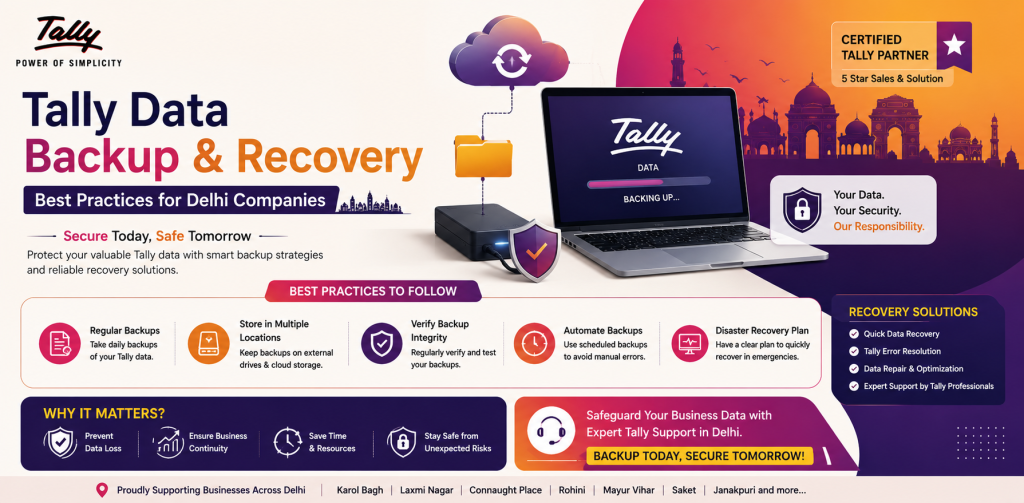 Tally Data Backup & Recovery Best Practices for Delhi Companies