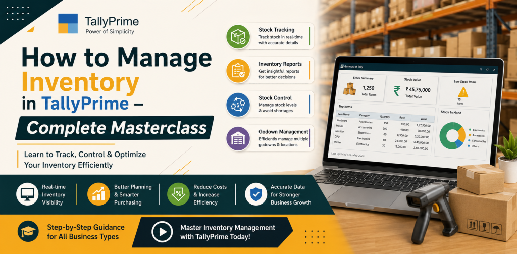 How to Manage Inventory in TallyPrime – Complete Masterclass