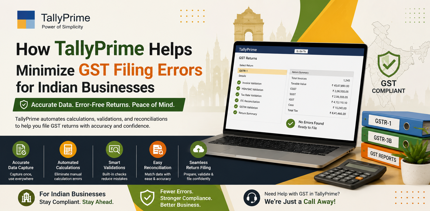 How TallyPrime Helps Minimize GST Filing Errors for Indian Businesses