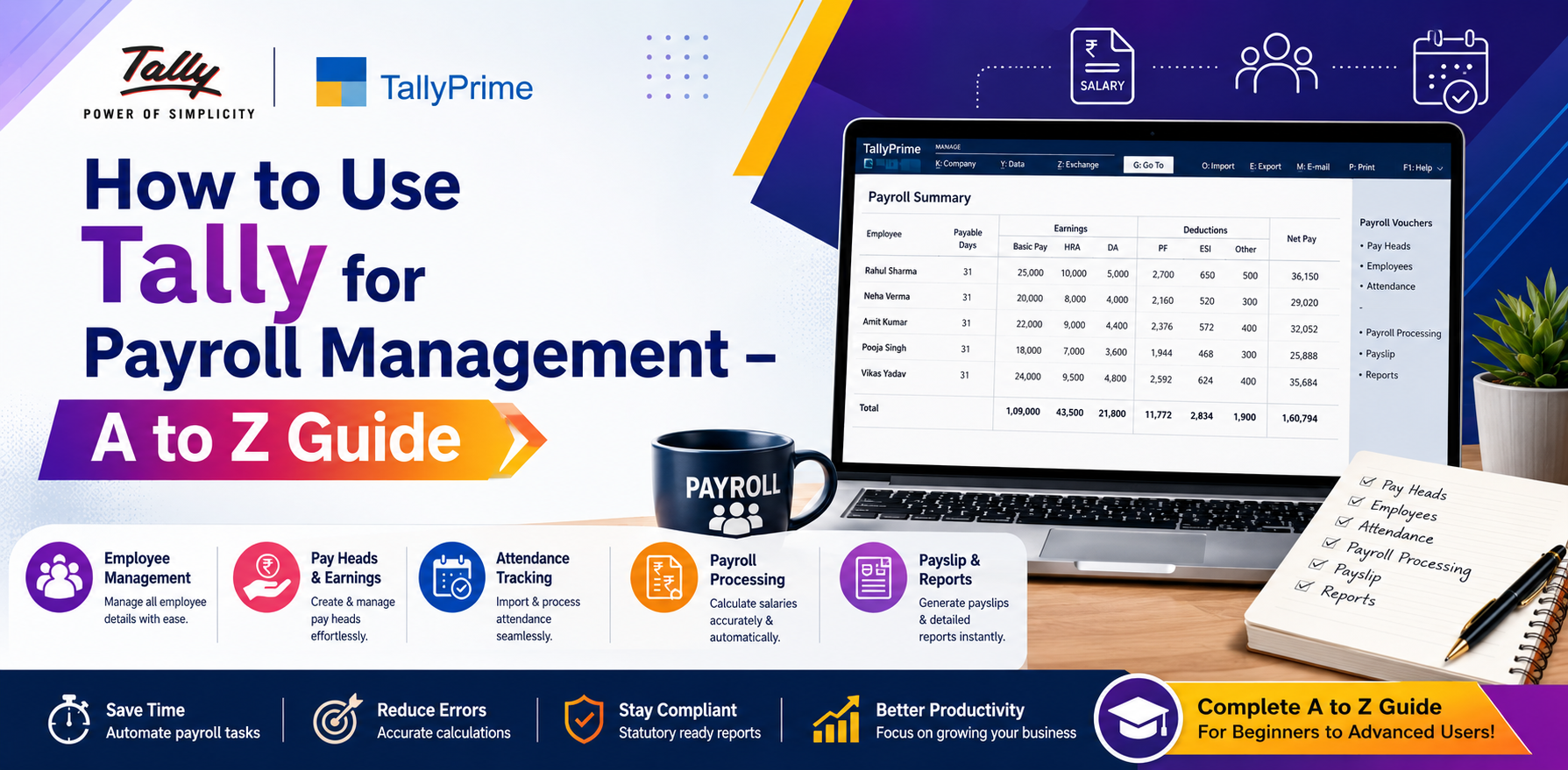 How to Use Tally for Payroll Management – A to Z Guide