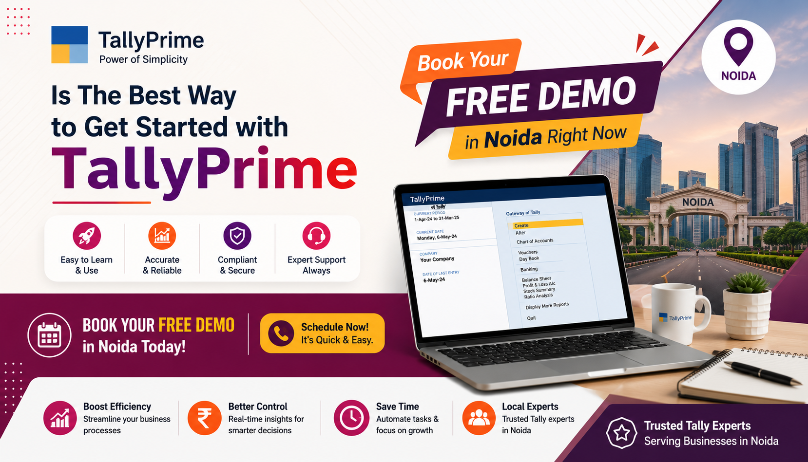 The Best Way to Get Started with TallyPrime – Book Your FREE Demo in Noida Right Now