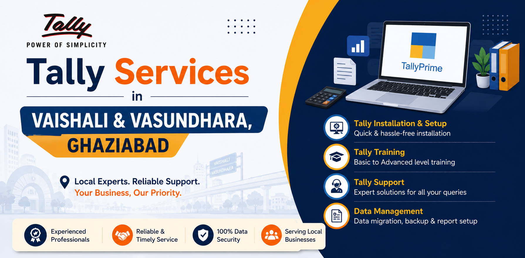 Tally Services in Vaishali & Vasundhara, Ghaziabad