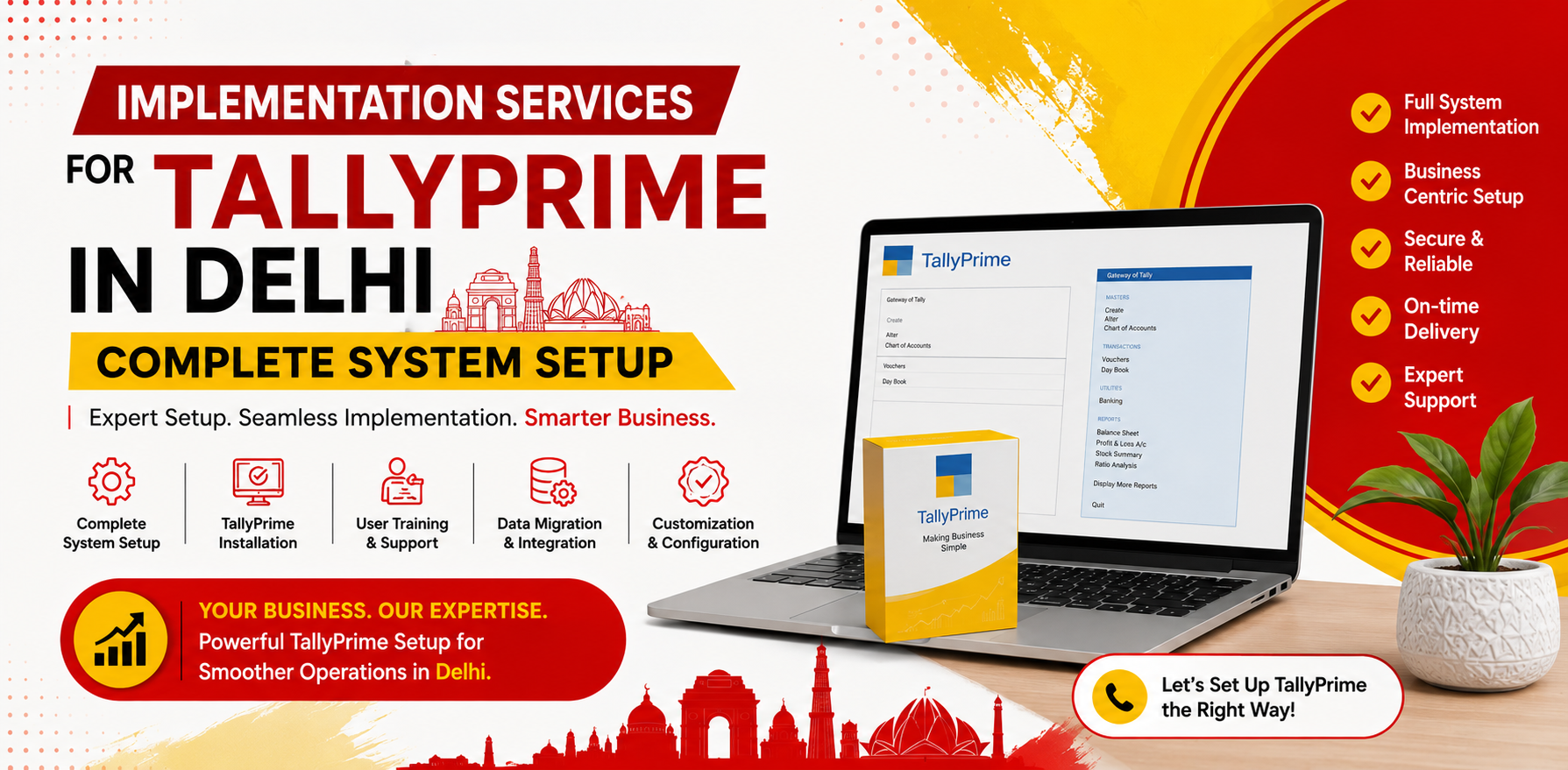 Blogs Implementation Services for TallyPrime in Delhi — Complete System Setup