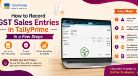How to Record GST Sales Entries in TallyPrime in a Few Steps