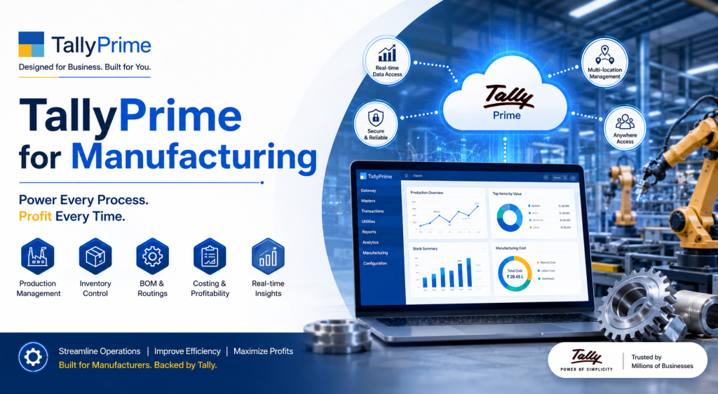 tallyprime for manufacturing