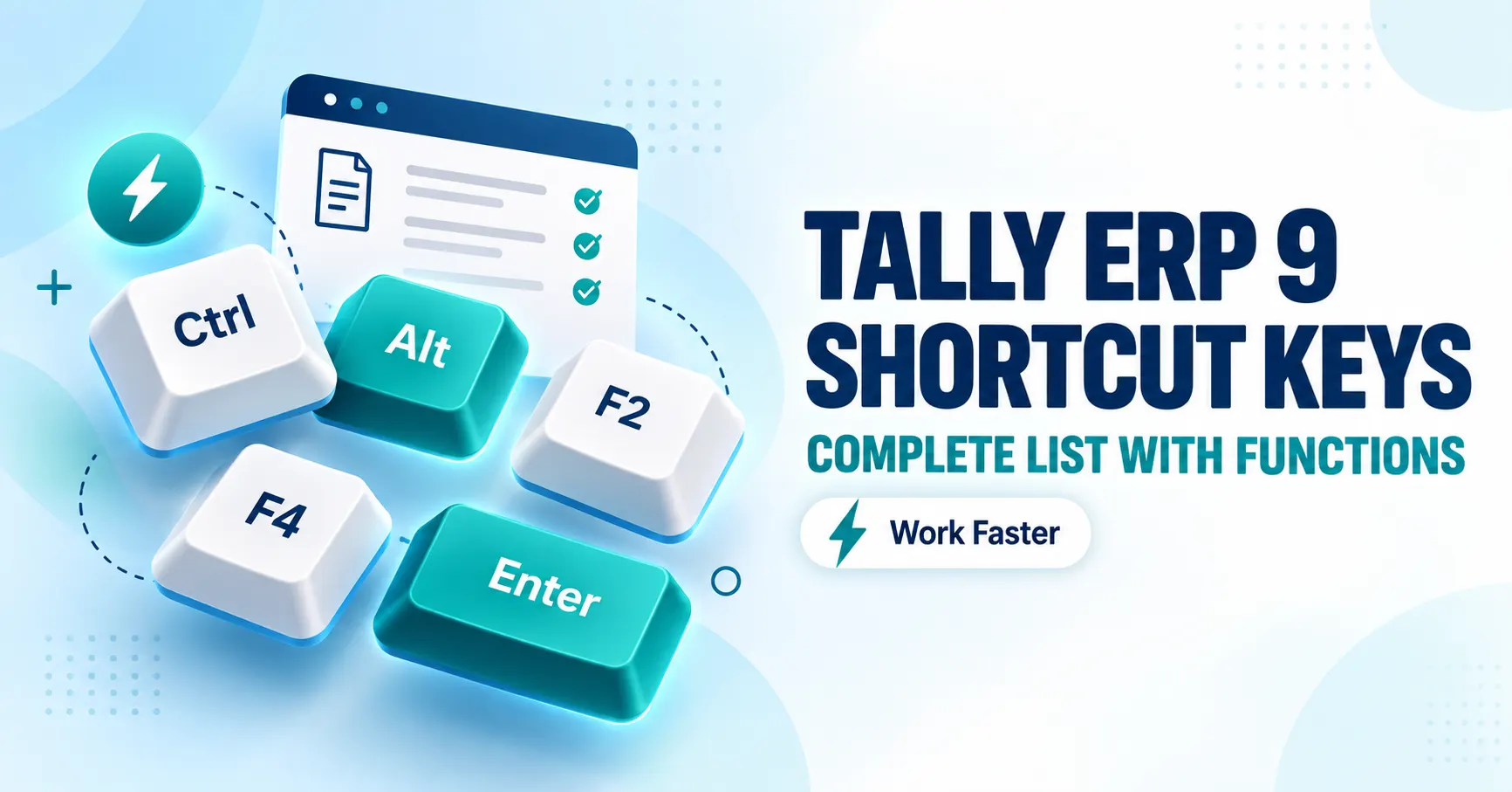 tally erp 9 shortcut keys