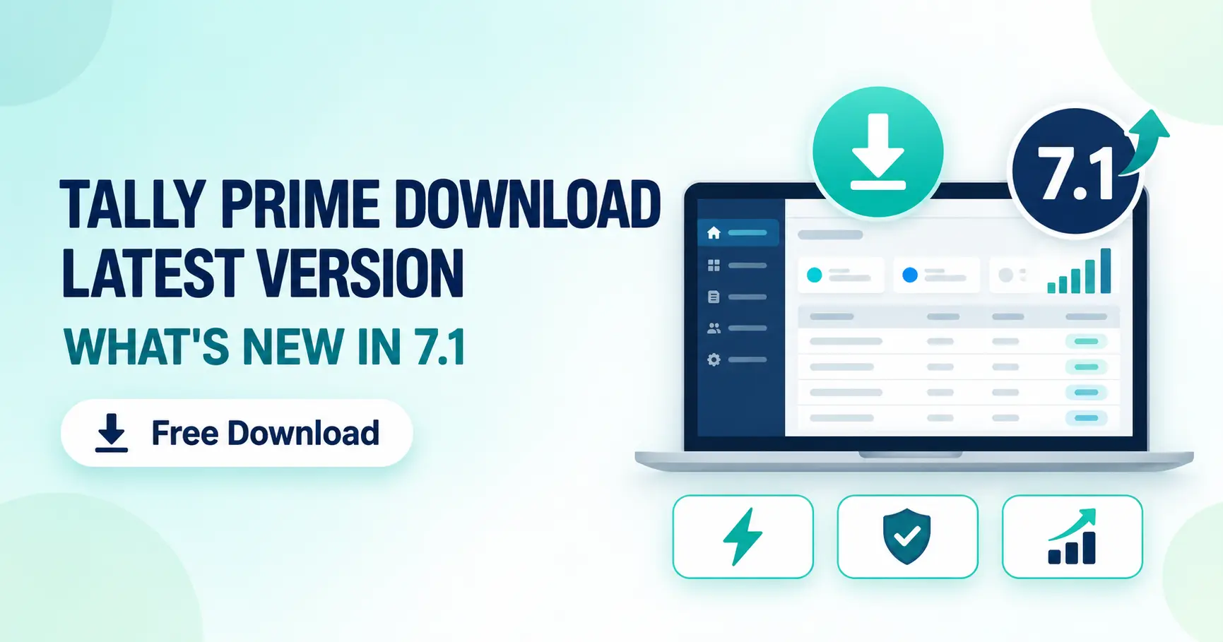 Infographic of Downloading Tally Prime Latest Version